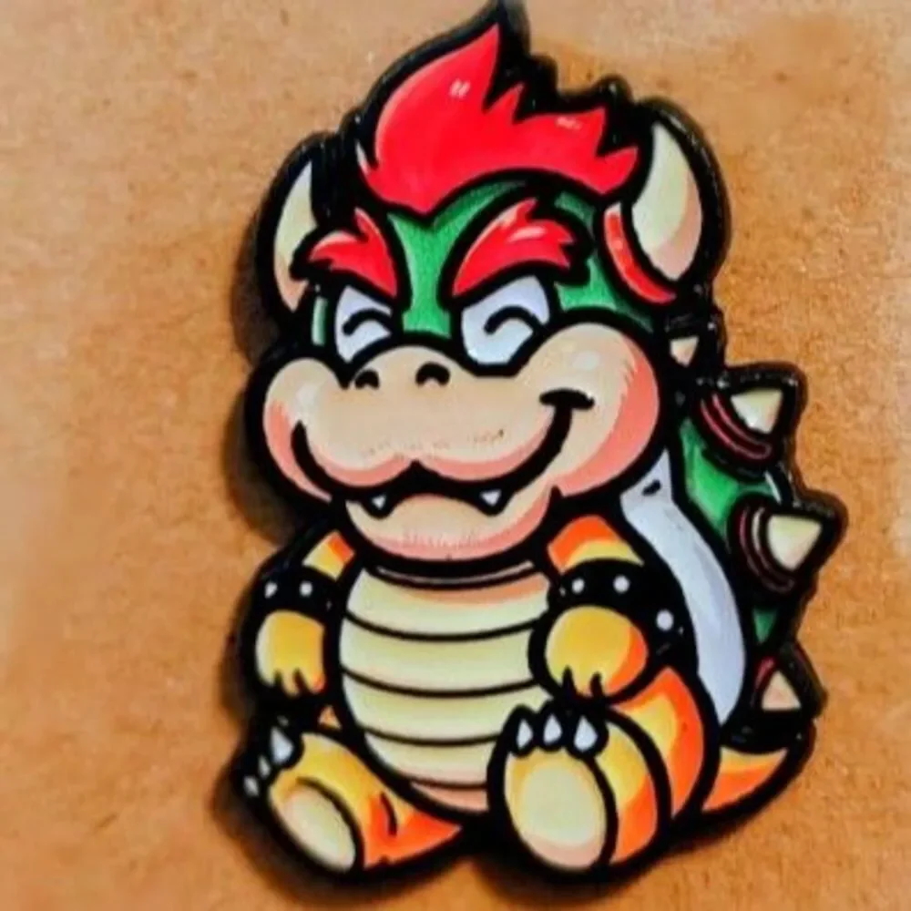 Bowser Chibi Koopa Mario Bros. Nintendo Enamel Pin - Classic Gaming Collectible